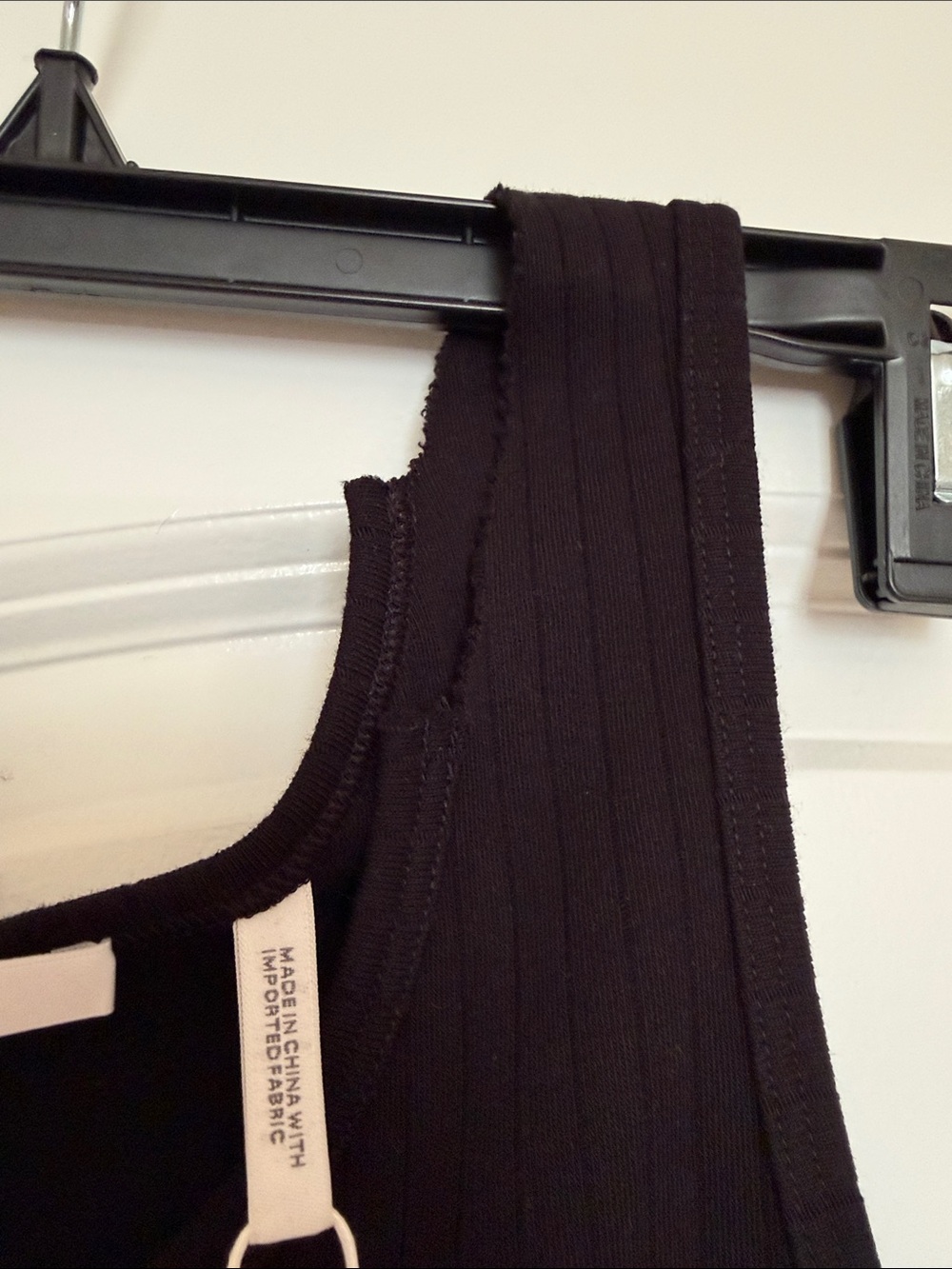 Helmut Lang Black Ribbed Tank - Picture 5 of 5
